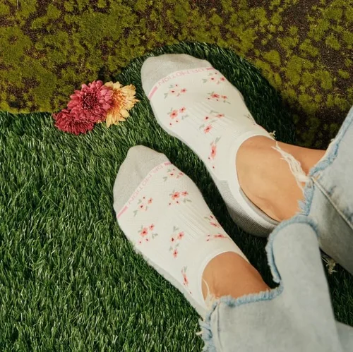 Vista 3 de Dr. Motion 2610 pares de calcetines de compresión de corte bajo para mujer con soporte de arco