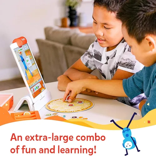 Vista 3 de Osmo - Juego Pizza Co. - Edades 5-12 - Habilidades de comunicación y matemáticas empresariales - Para iPad y tableta Fire (se requiere base)