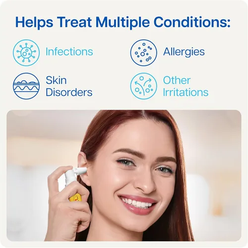 Vista 4 de NAVEH PHARMA® Remedio para Picazón de Oídos Limpieza de Oídos y Alivio de Picazón Trata todas las causas de picazón en los oídos Spray de chorro