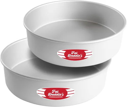 Vista 23 de Fat Daddio's Juego de moldes para pasteles redondos uniformes de aluminio anodizado de 4 niveles, profundidad de 3 pulgadas