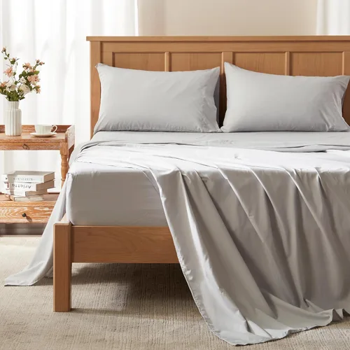Vista 20 de Comfort Spaces - Sábana bajera Coolmax supersuave y resistente a la decoloración que absorbe la humedad con elásticos alrededor que se adapta a
