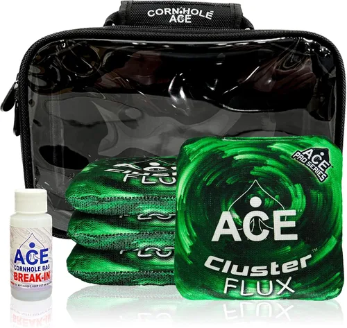 Vista 14 de Cluster Flux Bolsos de Cornhole ACE Pro + Kits PRO Tecnología de Almohadilla de Cluster Doble Cara Resbaladiza y Pegajosa para Todo Clima