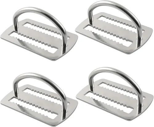 Vista 9 de Cinturón de peso de buceo, anillo en D, retenedor de cinturón de buceo, hebilla de posicionamiento colgante lateral, 2.0 in/2 pulgadas, acero