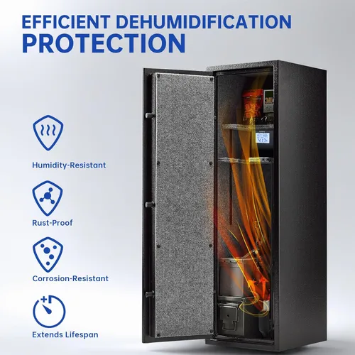 Vista 2 de Briidea Deshumidificador para Cajas de Seguridad con Control Inteligente de Humedad, Pantalla de Temperatura y Humedad en Tiempo Real, Protección
