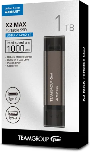 Vista 9 de TEAMGROUP X1 64GB USB 100MB/s 3.2 Gen 1 Tipo A y Tipo C (3.1/3.0) OTG Memoria USB de interfaz dual Compatible