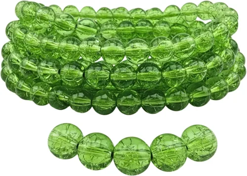 Vista 37 de DandS ltd Cuentas de cristal agrietadas para la fabricación de joyas, champán, pulseras vibrantes de bricolaje, collares, aretes, suministros