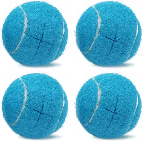 Vista 21 de Magicorange 4 pelotas de tenis precortadas para patas de muebles y protección del suelo, almohadillas de fieltro resistentes y duraderas