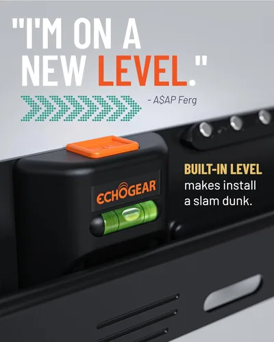 Vista 7 de ECHOGEAR Soporte de TV sin montantes para paneles de yeso - Diseño delgado sin taladro que sostiene TVs de hasta 100 libras con clavos - Fácil