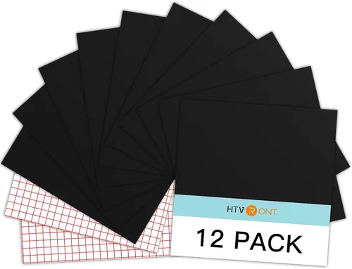 Vista 24 de Vinilo para Cricut – Juego de hojas de vinilo adhesivas permanentes – Hojas de vinilo de 12 x 12 pulgadas / 30.48 x 30.48 cm. y hojas de cinta