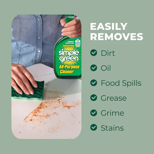Vista 7 de Simple Green Spray limpiador multiusos y recarga, verde, juego de 3 piezas, original, 1 unidad