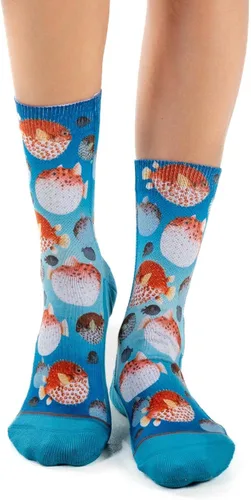 Vista 2 de Good Luck Sock Women's Fish and Ocean Animal Socks, Adult