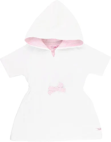 RuffleButts Vestido de playa con capucha de tela de rizo para bebés y niñas pequeñas