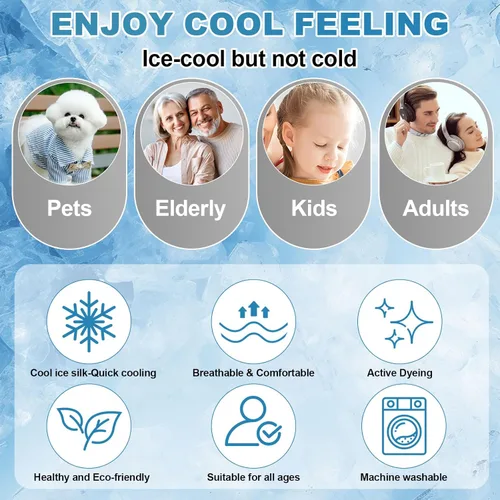 Vista 2 de OTOB Cooling Dog Couch Cover Ice Silk Fabric, Washable Non Slip Furniture Protector Sofa Slipcover, Soft Pet Friendly Cooling Mat, 3D Bionic