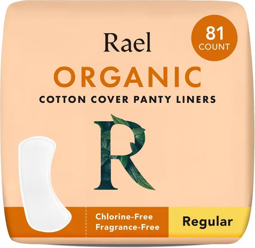 Vista 9 de Rael Panty Liners para mujer, funda de algodón orgánico (extra largo, 60 unidades) Pantiliners extra largos diarios, forro sanitario, absorción