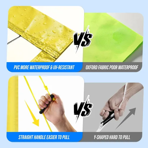 Vista 4 de Sistema de red de voleibol para exteriores, portátil y fácil de instalar, postes de altura ajustable con voleibol, bomba, martillo, línea de límite