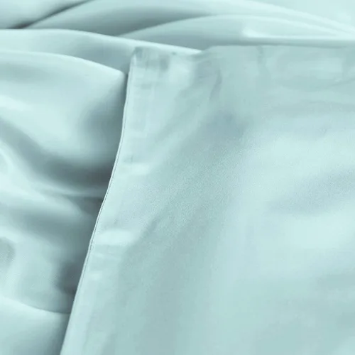 Vista 7 de THXSILK Lujosa funda de edredón de seda sin costuras, 25 Momme de seda de morera para edredón de plumón, cierre de cremallera, solo 1 funda de Azul