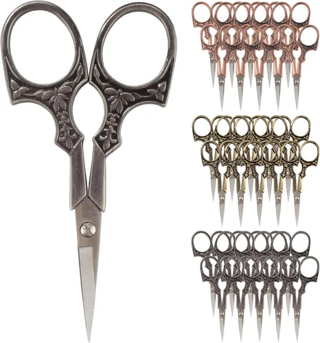 Vista 8 de JubileeYarn - Tijeras de bordado de estilo antiguo, color cobre, 1 par