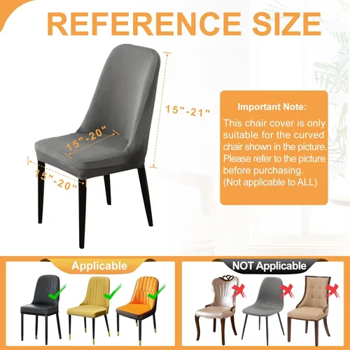 Vista 6 de 100% Waterproof Chair Covers for Dining Room 2 Pack Stretch Dining Chair Cover Spandex Dinning Chair Slipcovers Kitchen Chair Seat Slip Covers