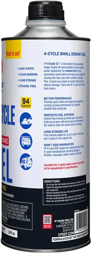 Vista 7 de VP Racing Fuels 6205 SEF Combustible de motor pequeño de 4 ciclos, no contiene aceite, cuarto de galón (paquete de 8)