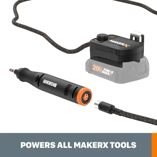 Vista 6 de Worx WA7151 20V MAKERX HubX Fuente de alimentación y adaptador de herramienta con puerto USB
