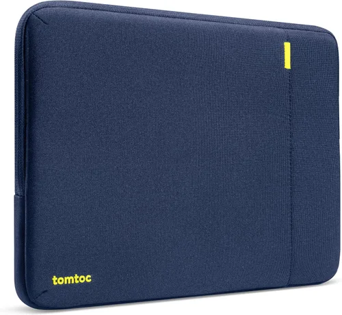 Vista 23 de Funda protectora Tomtoc 360° para MaaBook Air / MacBook Pro Retina de 13-13.3 pulgadas/iPad Pro de 12.9 pulgadas, Negro/Azul