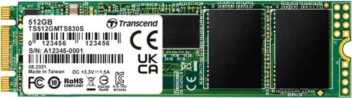 Vista 12 de Transcend MTS830 128GB M.2 2280 SATA III SSD con Dram Cache, hasta 560MB/s, compatible con Ultrabook/Laptop/PC/Desktop, 3D TLC NAND Flash Unidad