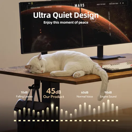 Vista 33 de INNOVAR Escritorio eléctrico de pie, escritorio de pie de altura ajustable, escritorio de pie de 40 x 24 pulgadas para computadora de oficina