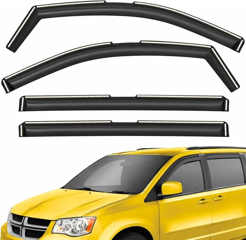 Vista 16 de Deflectores de ventana extra duraderos en el canal, protectores de lluvia aptos para Buick Encore GX 2020-2026, viseras solares, ventilación