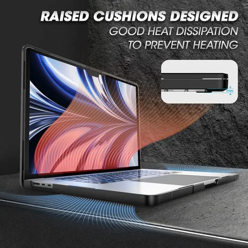 Vista 6 de SUPCASE for MacBook Air 15 Inch Case 2026/2025/2024/2023, Black