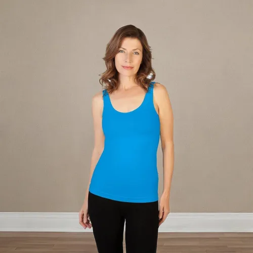 Vista 3 de skinnytees - Camisola básica de tirantes anchos para mujer