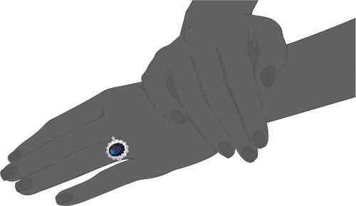 Vista 5 de Tienda Essentials Anillo de plata de ley chapada en platino con detalles de circonita Infinite Elements, (anteriormente colección Tienda)