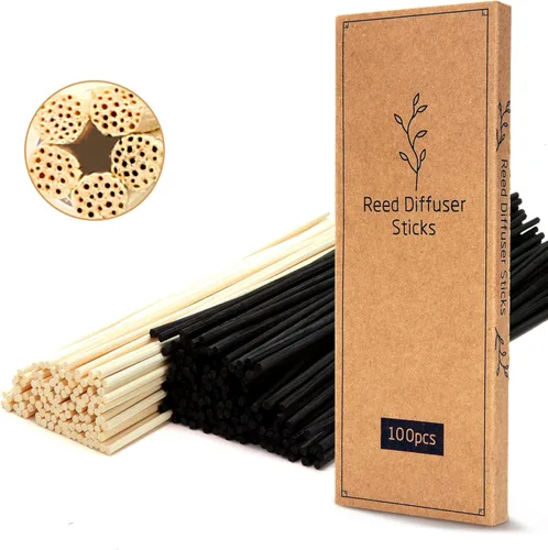 Vista 9 de TOMCENXI 100 varillas difusoras de junco, palos de madera de ratán natural de 10 pulgadas, repuestos de difusor, varillas de repuesto para difusor