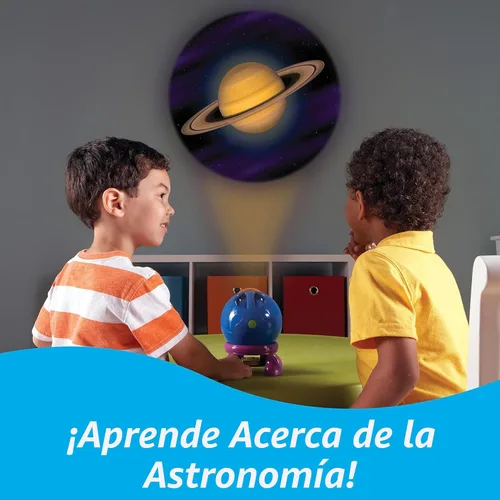 Vista 3 de Learning Resources Proyector de estrellas brillantes, juego de 5 piezas, a partir de 3 años, sistema solar, proyector espacial para niños, juguetes