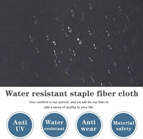 Vista 5 de 14 fundas de cojín de repuesto a prueba de salpicaduras, resistentes a los rayos UV, con cremalleras, máximo compatible con cojines de patio de 25.6