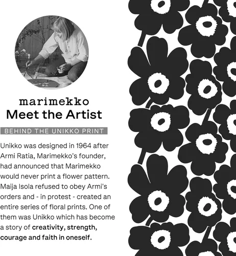 Vista 4 de MARIMEKKO Unikko - Toalla de invitados de algodón de rizo (rosa) Toallas de invitados con estampado floral 20 x 12 pulgadas