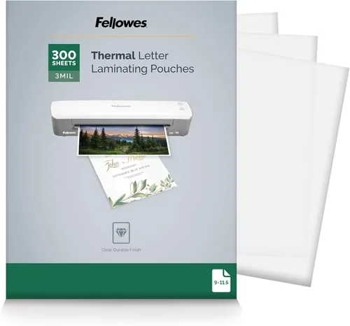 Vista 10 de Fellowes Bolsas de laminado térmico, hojas tamaño carta, 5 mil 200 unidades, transparentes (5743601)