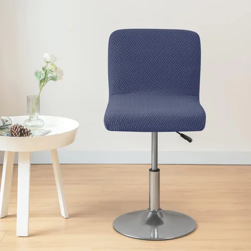 Vista 2 de HFCNMY Fundas para taburetes de bar con respaldos, paquete de 2 fundas elásticas para taburetes de bar, fundas de taburete de bar jacquard, fundas