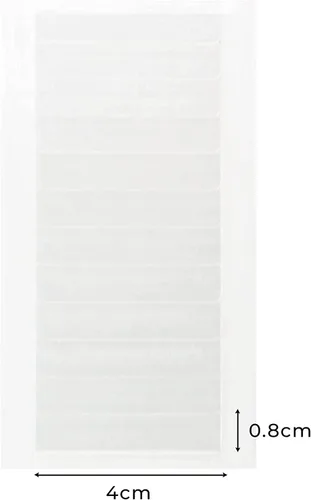 Vista 4 de Beautify - Pestañas de cinta de extensión de cabello sin brillo, cinta de repuesto de doble cara para extensiones de cabello, 120 pestañas por