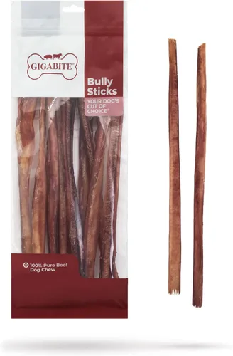 Vista 15 de GigaBite de ingrediente único, 100% natural, de rango libre, golosinas y masticables Bully - Palitos Bully/Palitos de vejiga/Esófago de res de Best