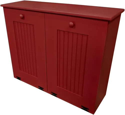 Vista 9 de Sawdust City Papelera y Papelera de reciclaje (mancha de nuez)