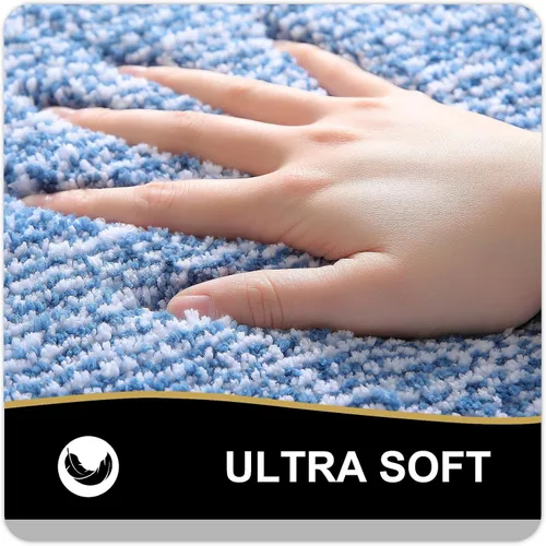 Vista 18 de OLANLY Alfombras de baño 30x20, tapete de baño de microfibra extra suave y absorbente, antideslizante, lavable a máquina, secado rápido, alfombra