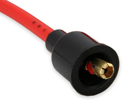 Vista 9 de ACCEL 5040R Super Stock Juego de cables de bujía - 0.315 in - Universal - Cable rojo con botas rectas rojas