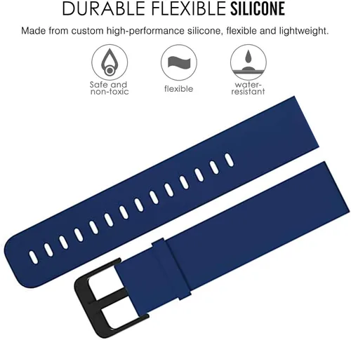 Vista 2 de YOUkei Correas de reloj inteligente compatibles con MuGo P36A, correas de repuesto ajustables de silicona de liberación rápida para MuGo P36A