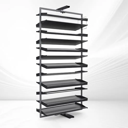 Vista 14 de 360-Degree Rotating Shoe Organizer Cabinet, Stylish Hidden Storage Solution for Entryway & Living Room, Space-Saving Design, 72x67.2cm/28.3x26.5in