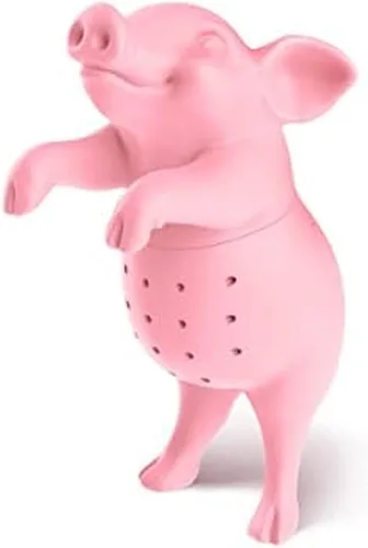 Vista 5 de Genuine Fred, BREW BUNNY, infusor de té reutilizable de silicona con forma de conejo, gris, divertido regalo para amantes del té, ingenioso gadget