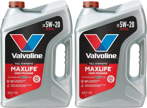Vista 57 de Valvoline - Aceite de alto millaje 150 K con MaxLife Plus Technology, SAE 5W-20, 1 cuarto de galón