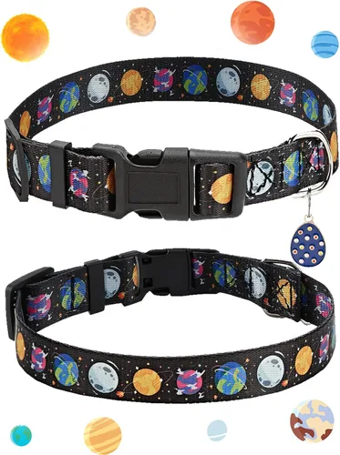 Vista 2 de Solmoony Lindo collar de perro para perros pequeños, medianos y grandes, collar de perro pequeño para hembras y machos, collares de perros niños