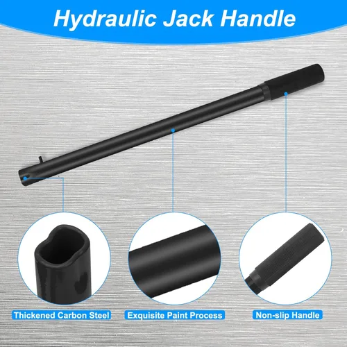 Vista 4 de Reemplazo de mango de gato hidráulico horizontal, reemplazo de mango de gato hidráulico de piso Anglekai para accesorios de automóvil (negro)