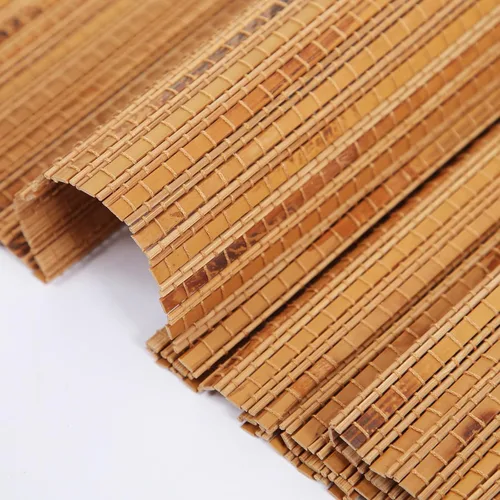 Vista 2 de Persianas Romanas de Bambú Inalámbricas, Persianas para Ventanas, Persianas de Madera Tejida Personalizadas para Ventanas Interiores, Puertas