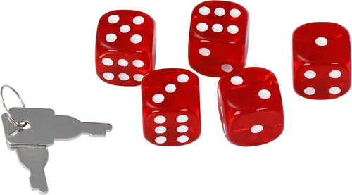 Vista 8 de Smartxchoices Juego de fichas de póquer de 500 piezas de 0.41 oz estilo dados, fichas de póquer de casino de arcilla con estuche de aluminio, dados